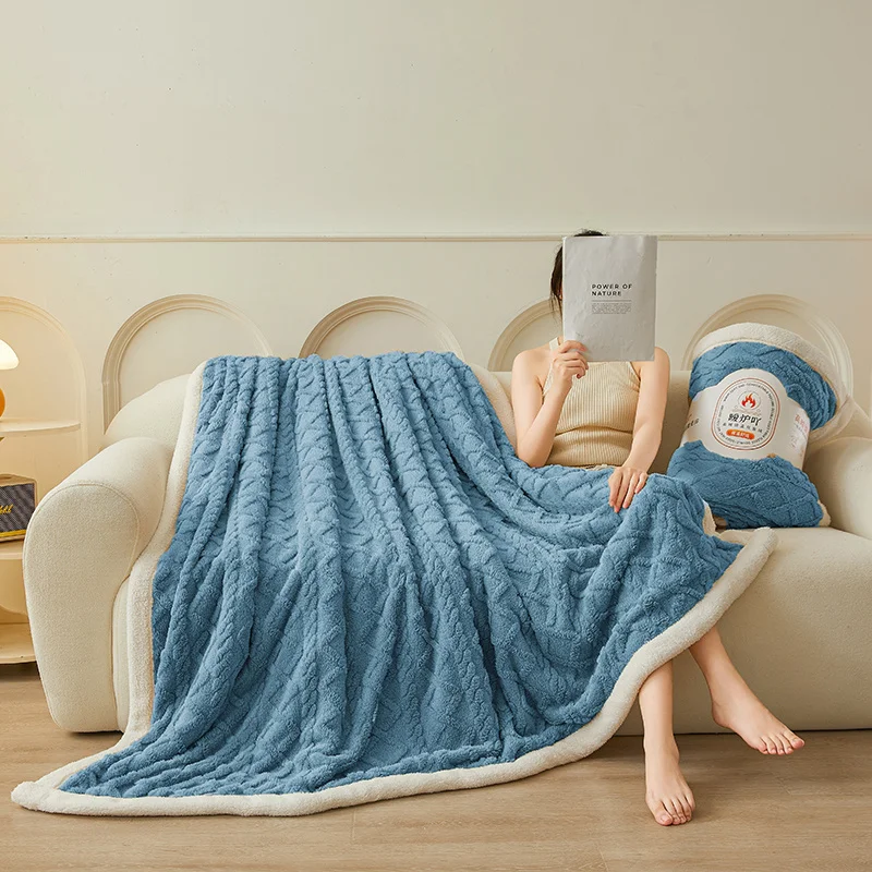 Sherpa Fleece Throw Blanket Queen King Size for Couch, Bed and Sofa, Thick and Warm Blanket, Soft Fuzzy Plush Blanket for Winter