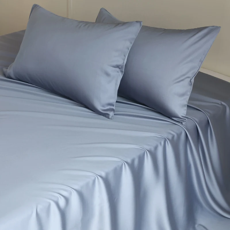 100% Mulberry Silk Bed Sheets Set Luxury Smooth Ultra Soft Bedding Sets with Fitted Sheet Flat Sheet Pillowcase for All Season