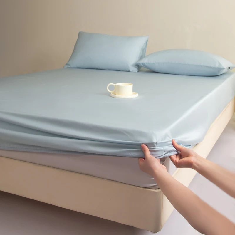 Pure Mulberry Silk Fitted Sheet Single Double King Queen Size Mattress Cover Luxurious High-End 100% Silk Bedding Sheets 160/200