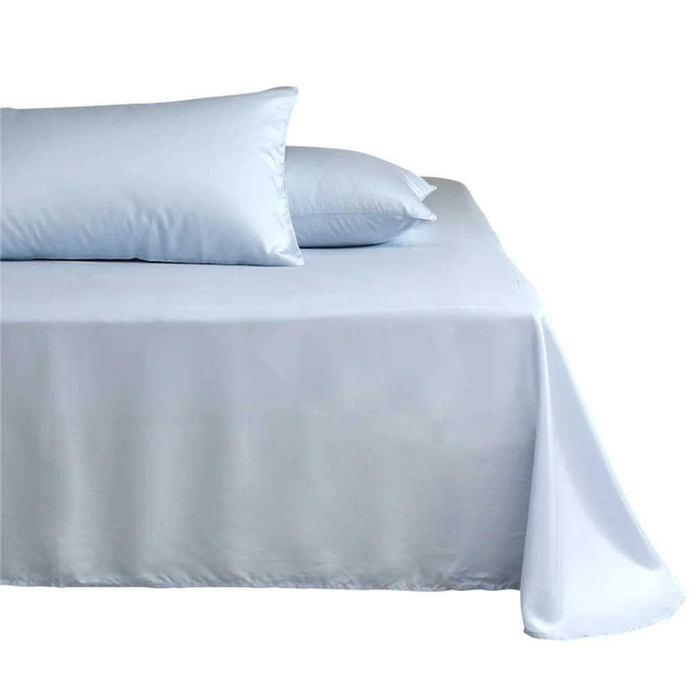 1pc 100% Mulberry Silk Flat Bed Sheet 23 Momme Natural Silk Bedding Bed Linen Ultra Soft Breathable Bedsheet Customized Any Size